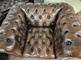CHESTERFIELD ŠTÝL,DVOJFAREBNÁ KOŽENÁ - 8