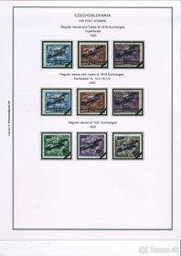 Poštové známky, filatelia: ČSR 1918-1938 albumové listy - 8
