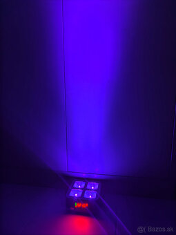 LED PAR Light 4x40 W RGBW A UV na Bateriu - 8