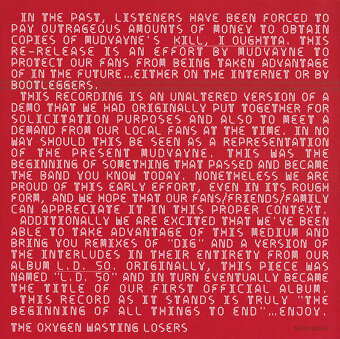 cd Mudvayne – The Beginning Of All Things To End 2001 - 8