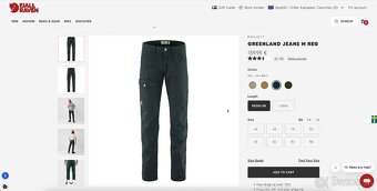 Nohavice Fjallraven Greenland Jeans M Reg - 8