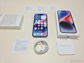 Apple iPhone 14 128gb BLUE,BATERKA 100% - 8