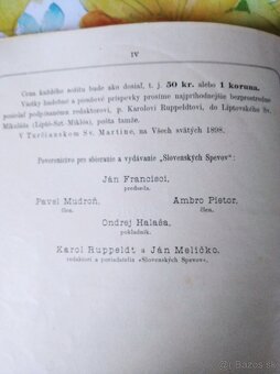 Slovenské spevy 3.díl, r.v. 1899 - 8