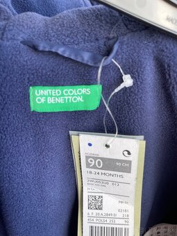 Nová dievčenská zimná bunda Benetton veľkosť 90,98,104 - 8