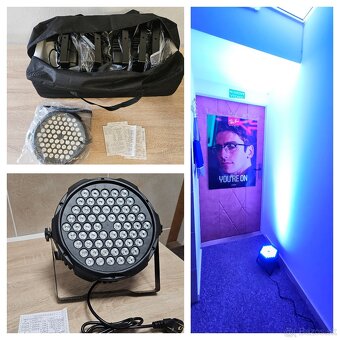 6ks led par reflektorov v prepravnej taške - 8