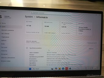 Asus Zenbook 14 LCD FHD I5 8GB/512GB,W11,top stav ako NOVY - 8