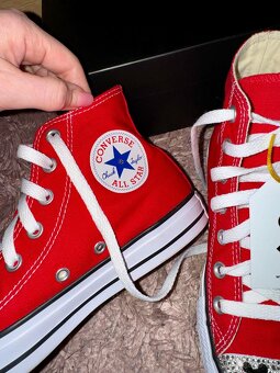 converse mickey mouse shoozers crystals red tenisky - 8