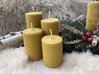 Adventné sviečky z včelieho vosku - 8