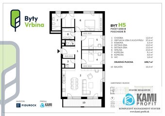 Na predaj  priestranný 4 izbový byt v novostavbe v Piešťanoc - 8