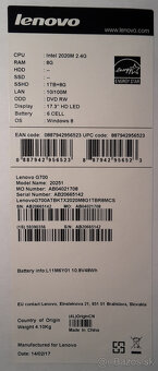 Lenovo G700 notebook - 8