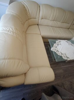 Kozena sedacka v tvare U (sedacia suprava, kozeny gauc) - 8