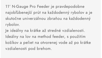 Feeder GURU N-Gauge Pro 11ft 1-50g - 8