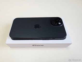 APPLE IPHONE 15 128GB BLACK,ZDRAVIE BATERKY 92% - 8