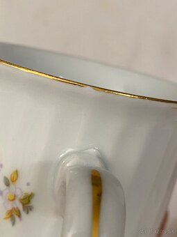 Hrnčeky Royal Dux - biele kvety - 8