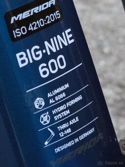 Predám horský bicykel Merida Big Nine 600 veľk.L - 8