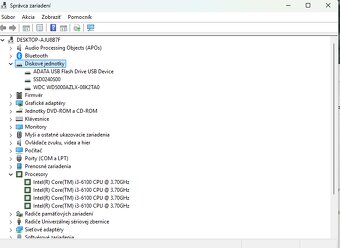PC zostava Intel I3 3,7Ghz, 8GB RAM, SSD 256, HDD 500 - 8