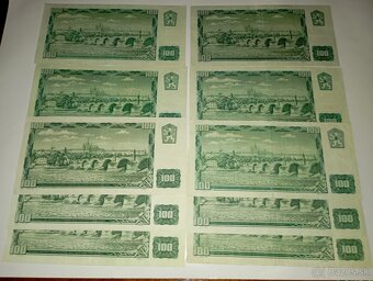 BANKOVKY 100 KČS, 1961, VŠECHNY VYDANÉ SÉRIE - 8
