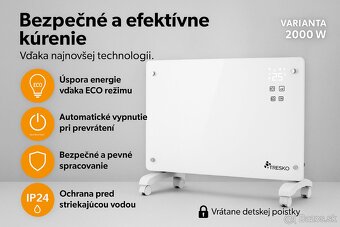 Elektrický ohrievač 2000W s WiFi a aplikáciou - 8