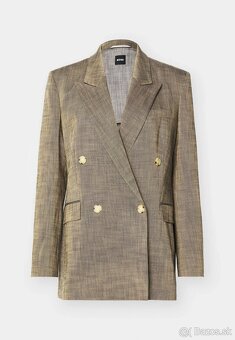 dvojradové zelené sako - 34 - Boss - nové - 8