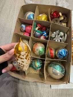 Predám retro sklenené vianočné ozdoby - 8