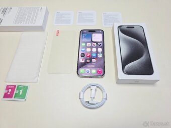 APPLE IPHONE 15 PRO 128GB WHITE TITANIUM TOP STAV - 8