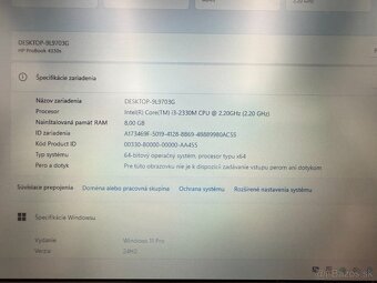 Notebook HP ProBook 4330s, i3 , SSD 256 GB, 8 GB RAM, Win 11 - 8