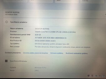 Notebook HP ProBook 4330s, i3 , SSD 256 GB, 8 GB RAM, Win 11 - 8