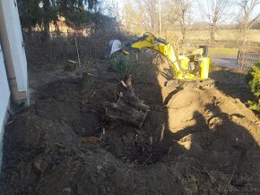 Odstraňovanie koreňov-pňov Minibágrom V.Krtíš - 8