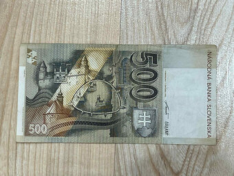 slovenské bankovky 500 SK - 8