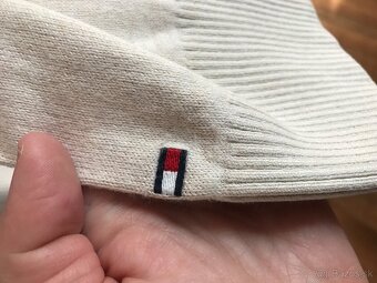 TOMMY HILFIGER originál caramel pánsky svetrik XL - 8