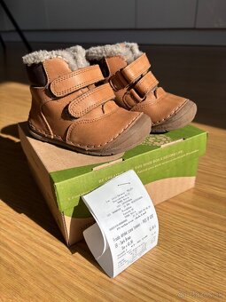 Froddo zimné detské topánky Paix up winter - Dark Brown - 8