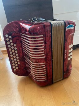 Heligonka Hohner Club llB CF + remene + kufor super - 8