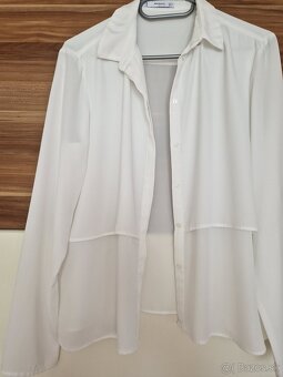 2x košele MANGO veľ. 40, 1x farebná veľ. 40 - 8