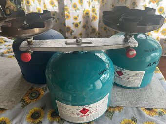 Plynová dvojplatnička a 3 kusy 2 kg plynovych bomb - 8