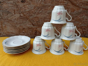 Retro kávové a čajové šálky 4. - 8