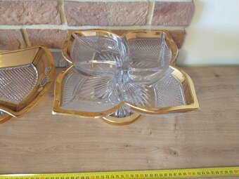 kryštál, sklo,  žardiniéra, misa - 8