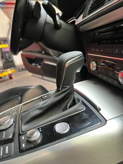 Kožená radiaca páka AUDI A6 A7 - perforovaná / hladká - 8