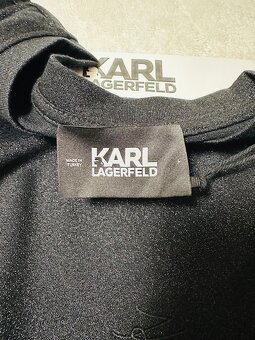 Lurexový čierny top zn. Karl Lagerfeld originál - 8