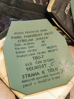 balistická nepriestrelná vesta vz.95 taktická vojenská - 8