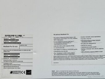 MacBook Pro 16" i7-2.6GHz/16GB/512GB, Výdrž batérie 6 hod. - 8