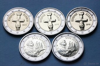 Obehové euromince 2euro v UNC - 8