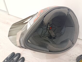 detská prilba na moto, + výbava - 8