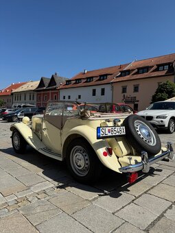 Veterán MG TD – originál z 1952, výborný stav, biele ŠPZ - 8