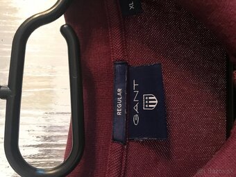 GANT originál bordo pánske polotricko L/XL - 8