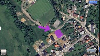slnečný stavebný pozemok Badín - Na Dielnici s projektom RD - 8