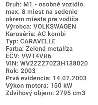 predam Volkswagen t4 Caravelle VR6 - 8