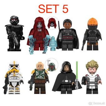 Rôzne figúrky Star Wars 1 (8ks) typ lego - nové - 8