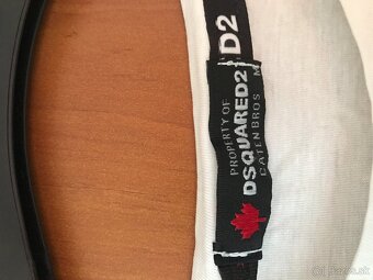 DSQUARED2 white damske tricko M/L - 8