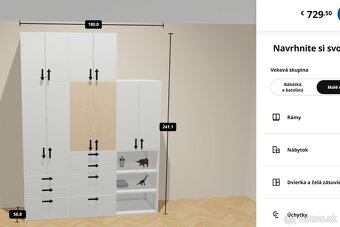 Ikea: skrine Smastad & stolik Micke - 8