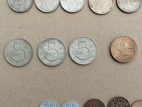 Mix československych minci - konvolut mince - 8